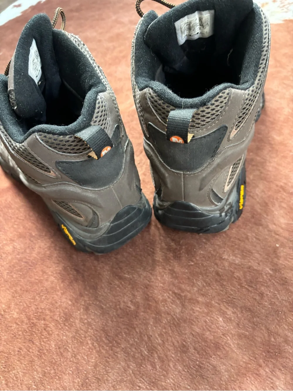 Merrell  Men's Moab 2 Mid Waterproof size 14 brown and orange